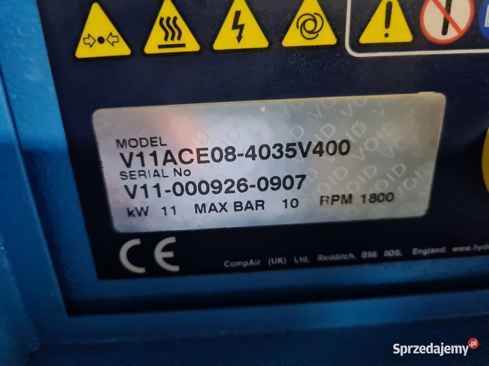 Sprężarka łopatkowa HYDROVANE HV 11 11kw Zduny sprzedam