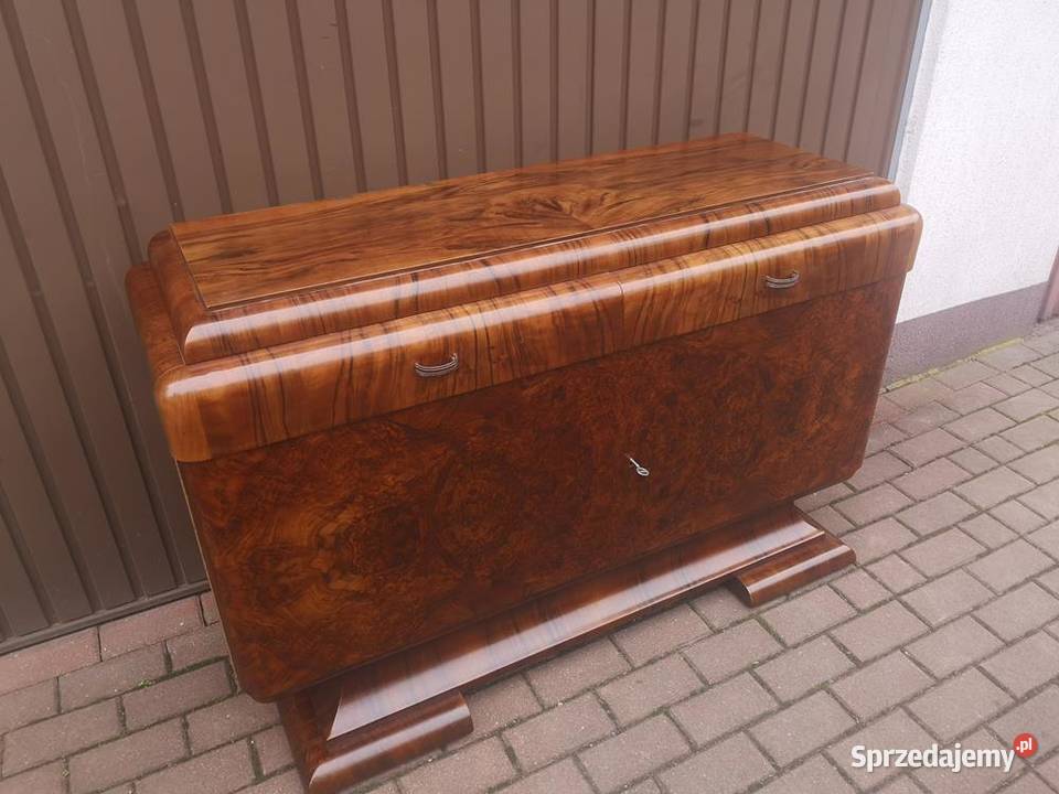 Komoda ARTDECO RTV Orzech Zjawiskowa Stara Antyk wielkopolskie sprzedam