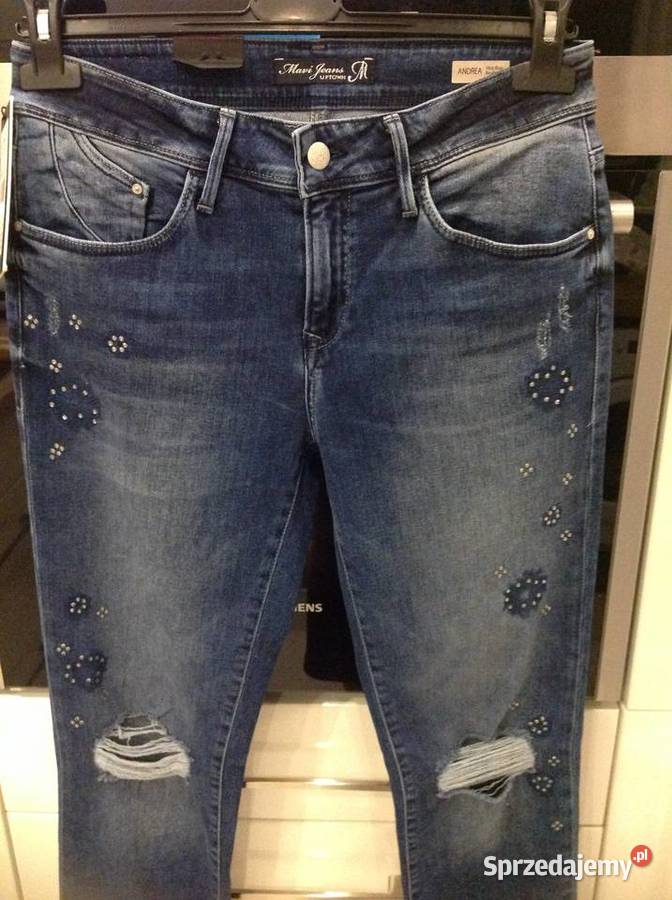 Spodnie Jeans Rurki Damskie MAVI SM NOWE Nowa Sól sprzedam