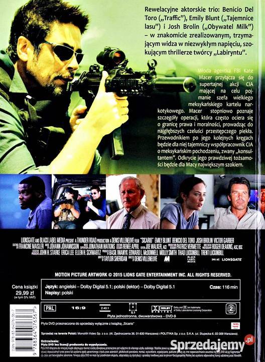 SICARIO SICARIO 2 2x DVD KS PAKIET 2 FILMÓW lektor Kalisz