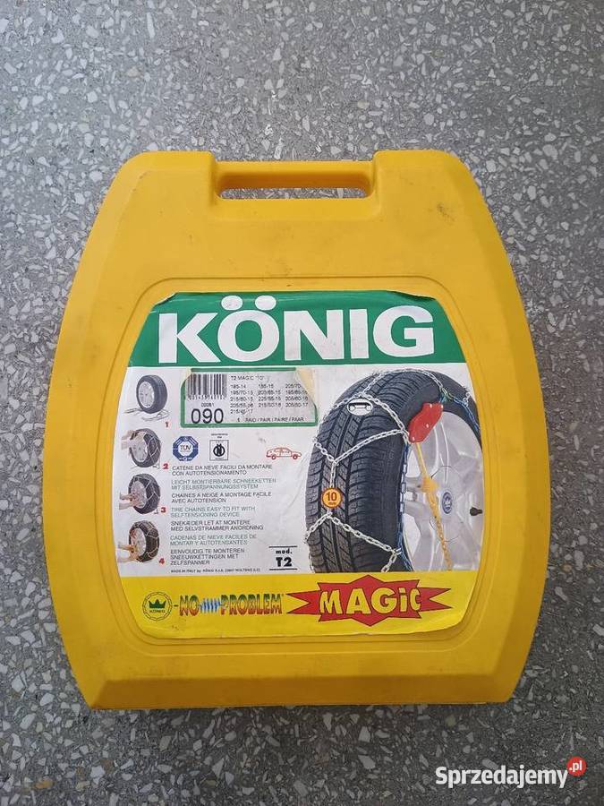 Łańcuchy śniegowe Konig T2 Magic na koła 14 do Łańcuchy śniegowe Warszawa sprzedam