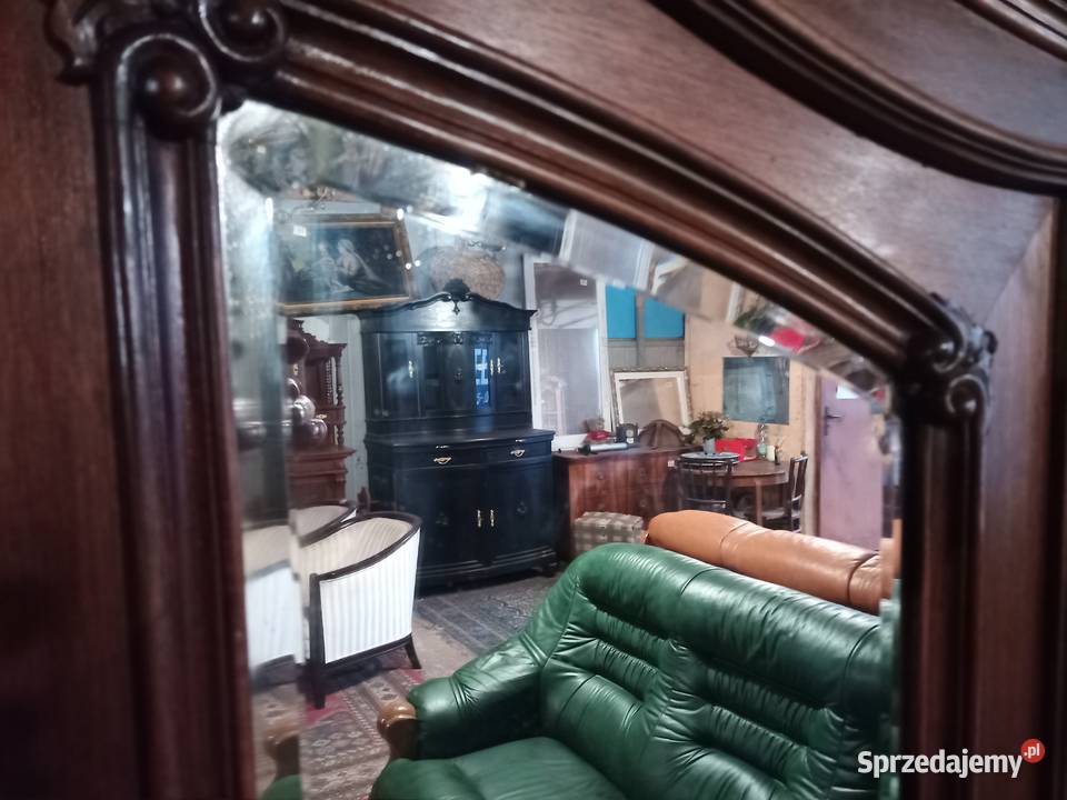 Szafa Rzeźbiona Rocaile i Lustro Kryształowe Kozy