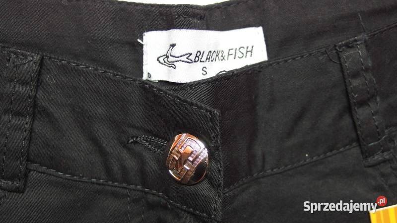 czarne krótkie spodenki szorty 36 S Toruń sprzedam