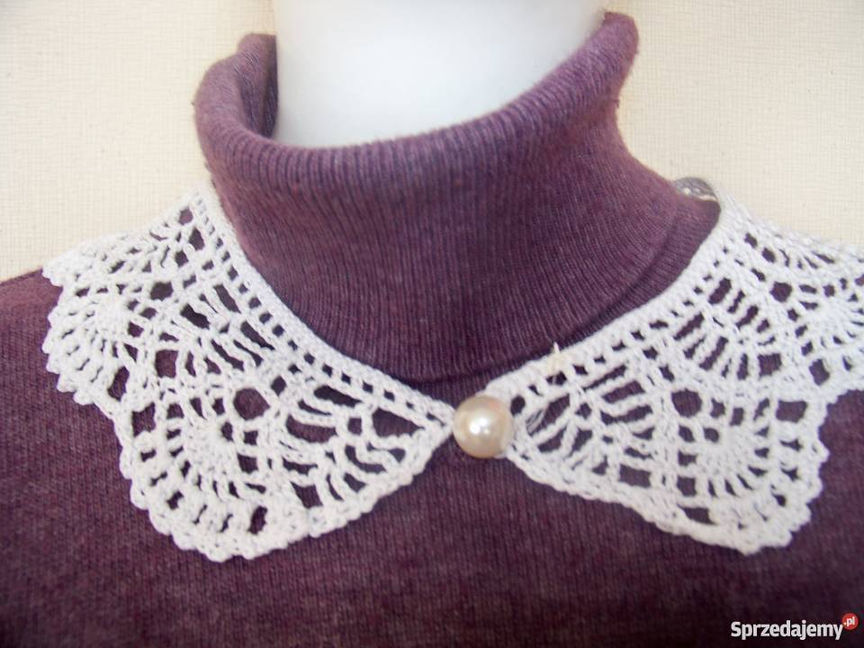 Kołnierzyk Anna rękodzieło na szydełku śląskie Pawłowice sprzedam