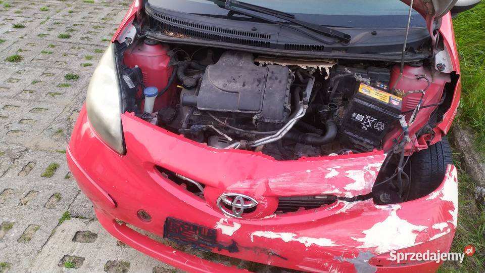 Toyota Aygo 5 drzwi 5d 2007 uszkodzona silnik Biała Podlaska
