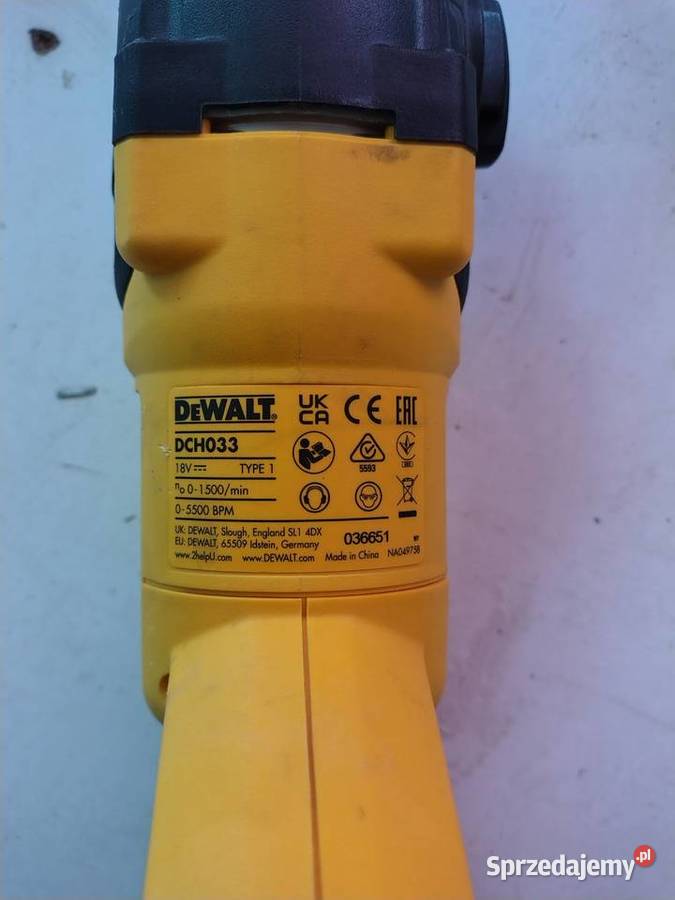 Akumulatorowa Młotowiertarka DeWalt DCH033 Zawiercie
