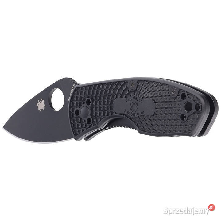 Nóż składany Spyderco Ambitious Black FRN Black Turystyka mazowieckie Warszawa