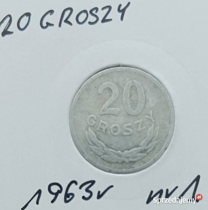 20 Groszy 1963 r PRL 2 rzadkość ładne Konin