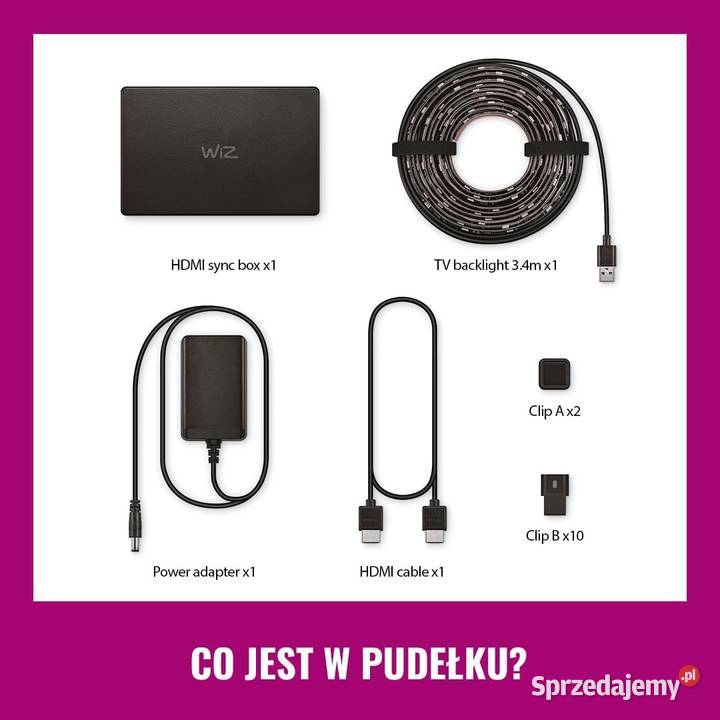 WiZ HDMI Sync Box z taśmą LED do TV Pozostałe