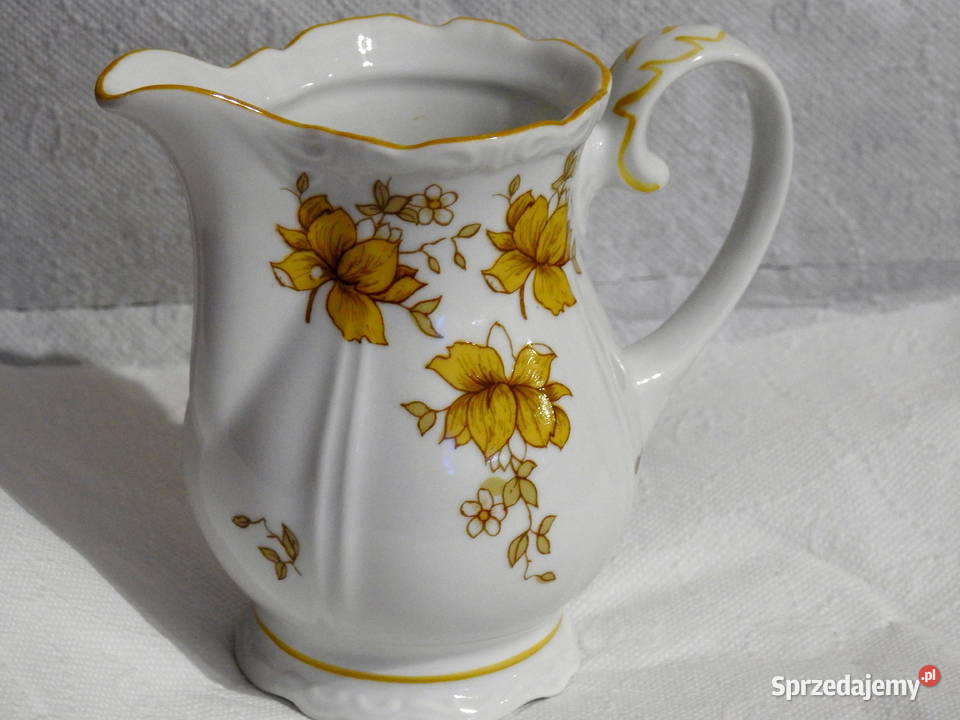 Porcelanowy mlecznik niemiecki sygnowany kujawsko-pomorskie Inowrocław