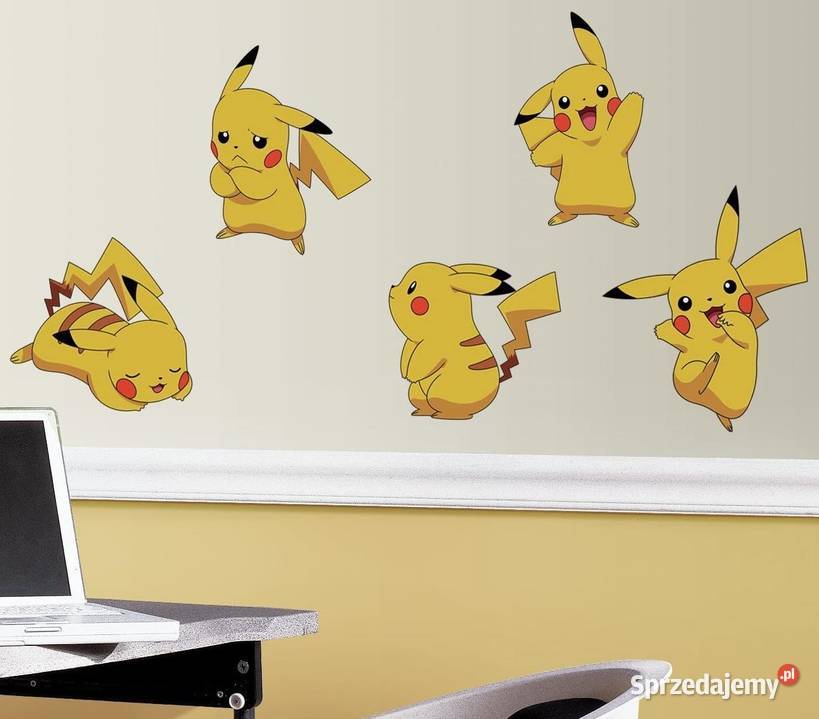 Pokemon Pikachu Naklejki Winylowe na Ścianę Mogilany sprzedam