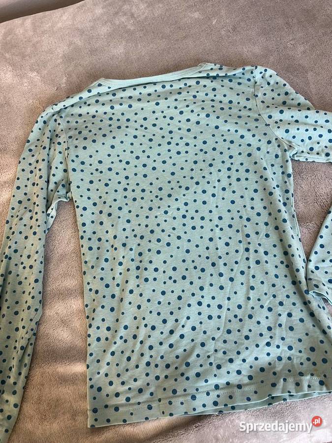 Bluzka z długim rękawem niebieska w kropki podkarpackie sprzedam