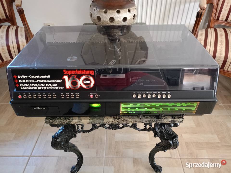 Zabytkowy Gramofon Dual 1237 A Metz Hi Fi Studio