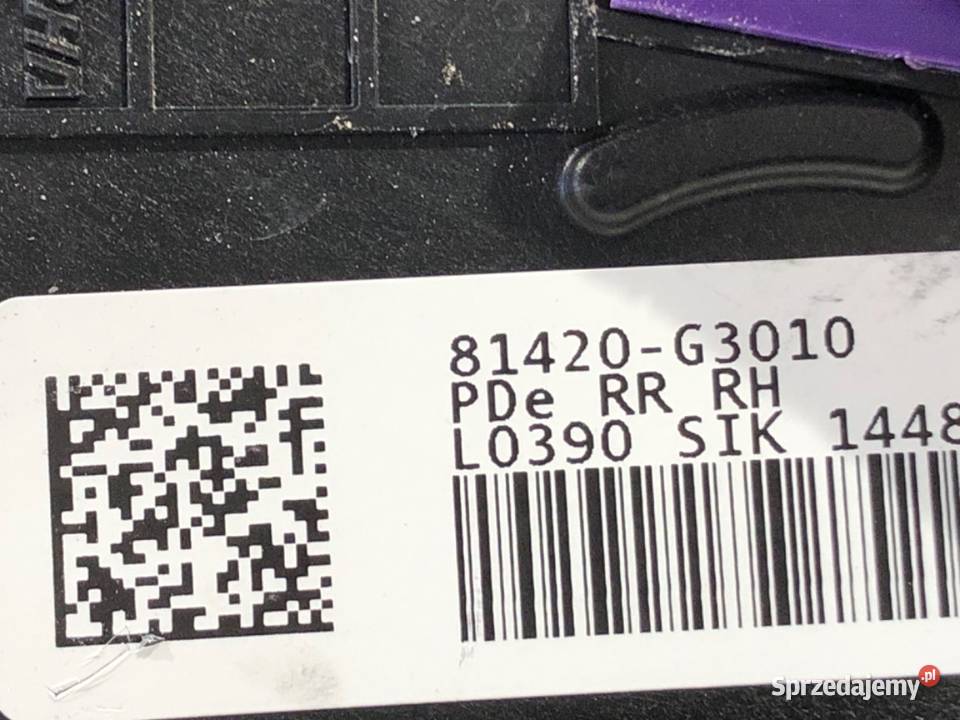 ZAMEK DRZWI PRAWY TYŁ HYUNDAI i30 Hatchback