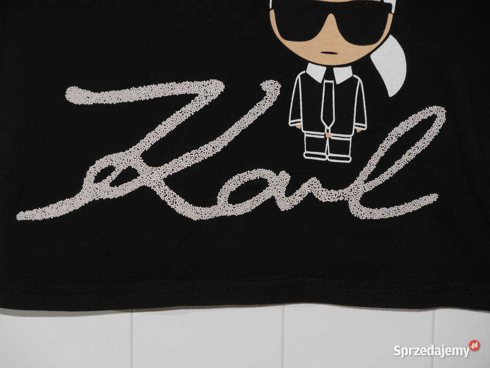 Karl Lagerfeld świetna koszulka duże logo 36 S Wrocław
