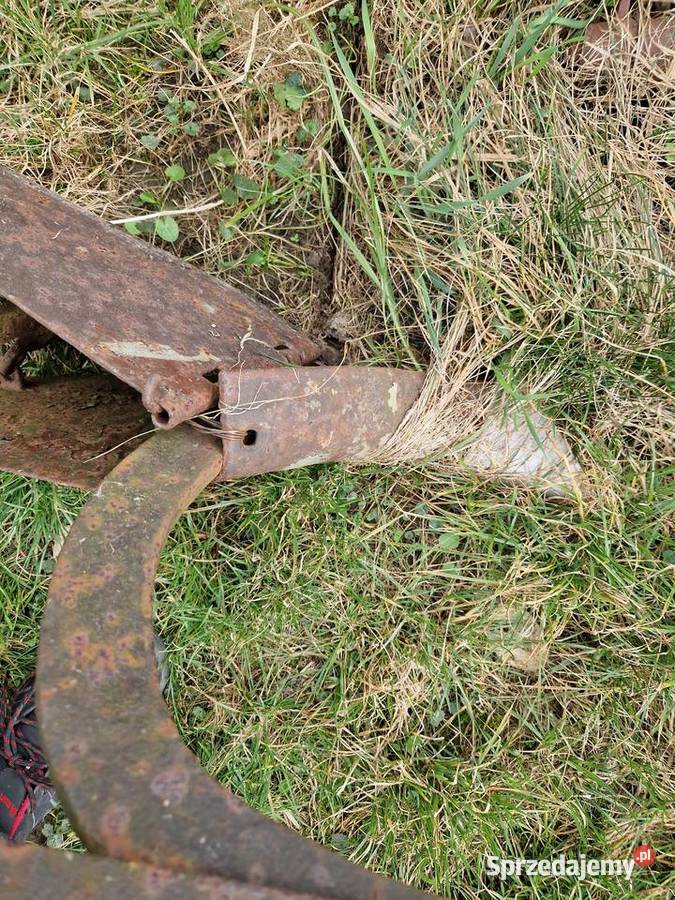 Zabytkowe Radło Konne Całkowicie Metalowe Klasyk Głogowa