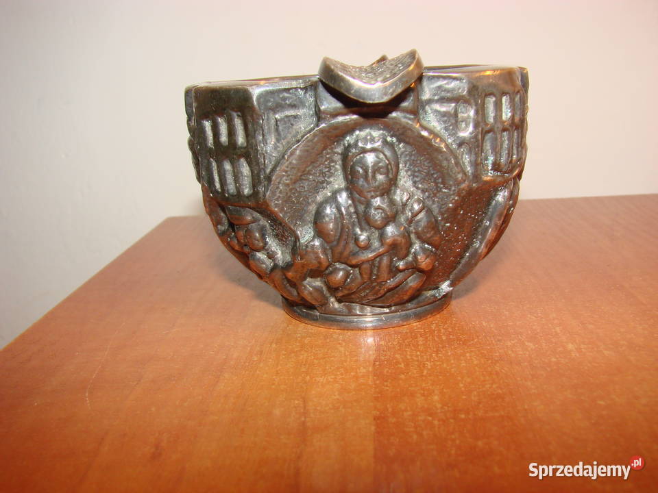 ciężka cynowa popielniczka Pruszcz Gdański sprzedam