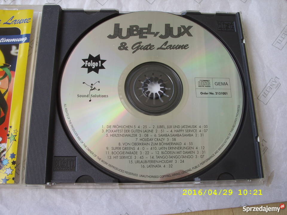 CD skladanka JUBELJUX GUTE LAUNE sprzedam