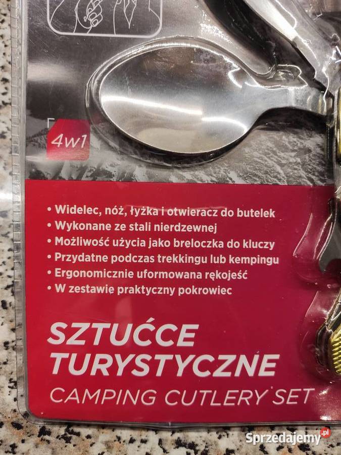 Sztućce turystyczne 4w1 z pokrowcem NOWE opolskie sprzedam