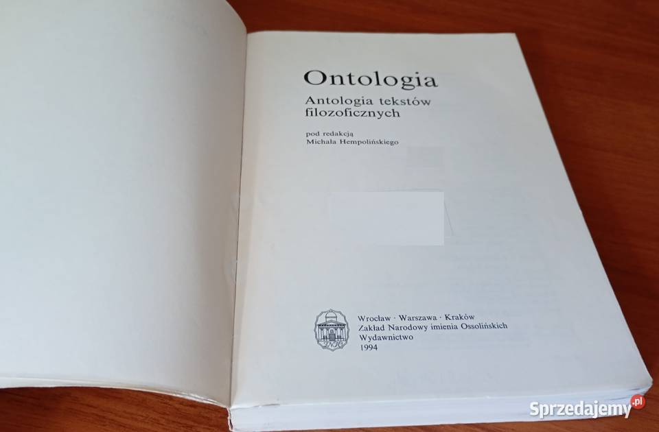Ontologia antologia tekstów filozoficznych red Gdańsk
