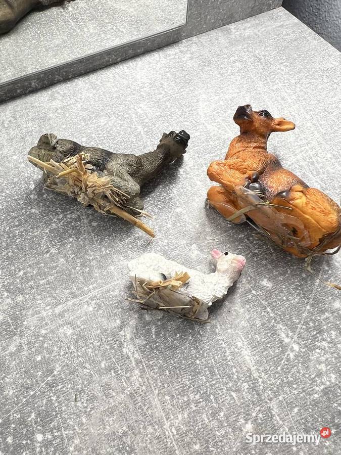 Zestaw 3 figurek zwierząt do szopko podkarpackie Jasło