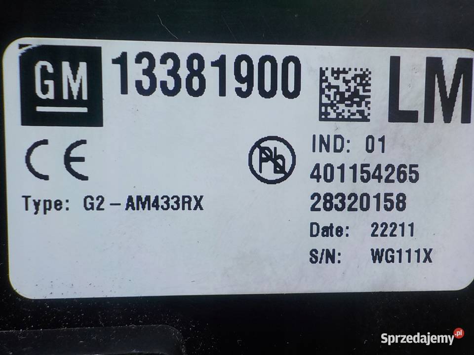 OPEL MERIVA B 17 CDTI 11r 5D AUT skrzynka Układ elektryczny, zapłon sprzedam