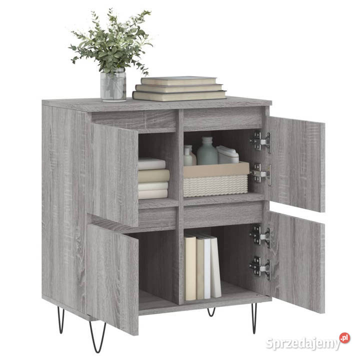 Komoda szary dąb sonoma 60x35x70 materiał Warszawa