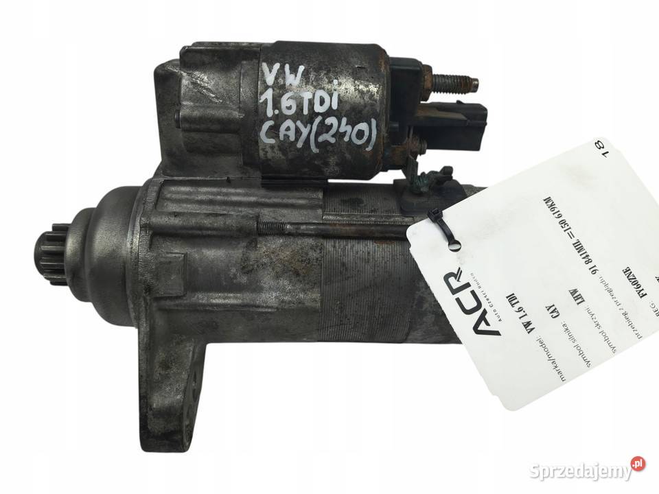 ROZRUSZNIK VW Golf Plus 16 TDI valeo 02Z911024K osobowe Układ elektryczny silnika lubelskie Chełm