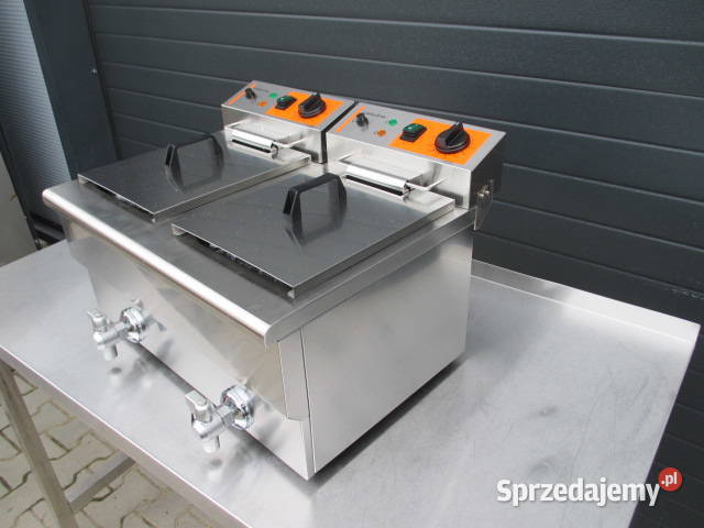 FRYTOWNICA PODWÓJNA Z KRANEM 2x8 L CATERINA Ostrów Wielkopolski
