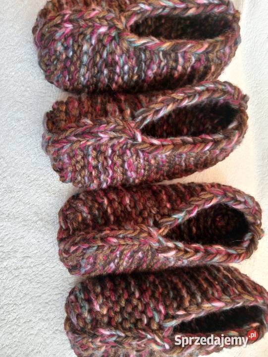 2 pary kapci z grubą wełną alpaki 3640 Złotów