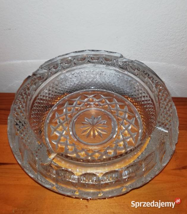 Stara kryształowa popielnica Warszawa sprzedam