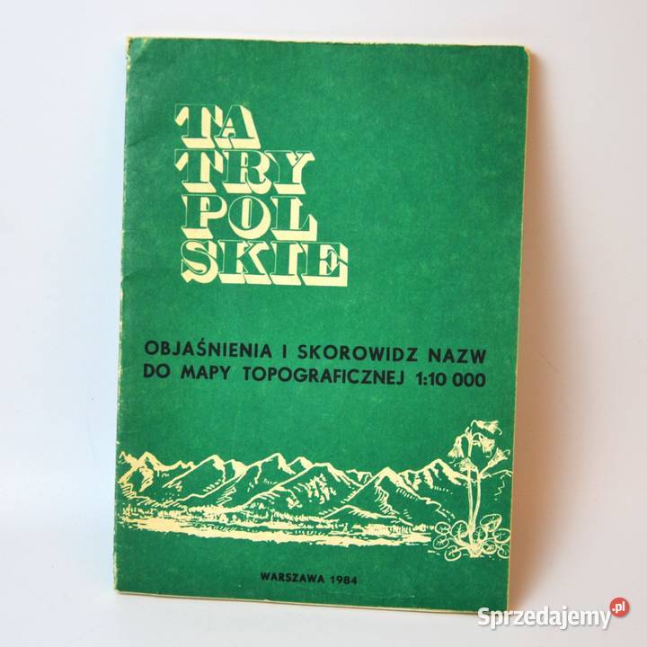Tatry Polskie wojskowe mapy topograficzne 1984r