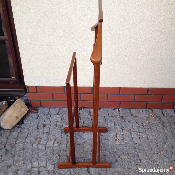 Drewniany stojak wieszak na ubrania kamerdyner Warszawa