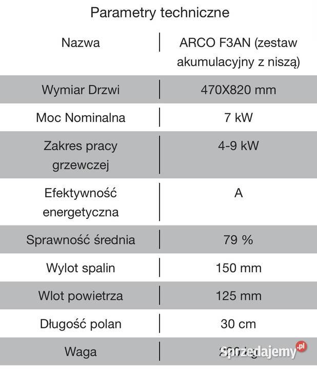 Piec koza HIT ARCO F3AN zestaw akumulacyjny z Opalenica