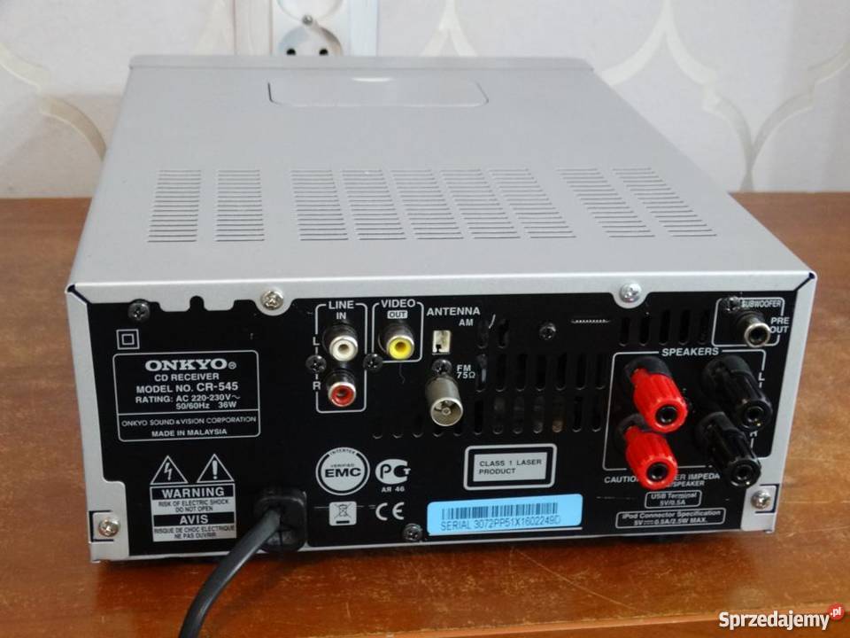 Amplituner Onkyo CR545pilot USB mp3 WYSYŁKA Jasło