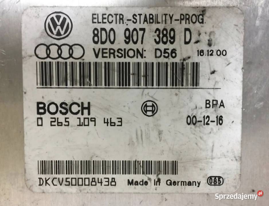 STEROWNIK ESP VW PASSAT B5 B5 FL A4 B5 A6 C5 świętokrzyskie Działoszyce sprzedam