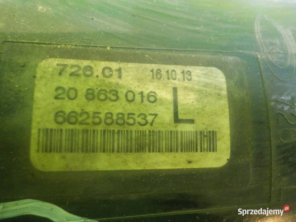 OPEL ZAFIRA C 16 CDTI 14r 5D halogen lewy osobowe mazowieckie Suków sprzedam