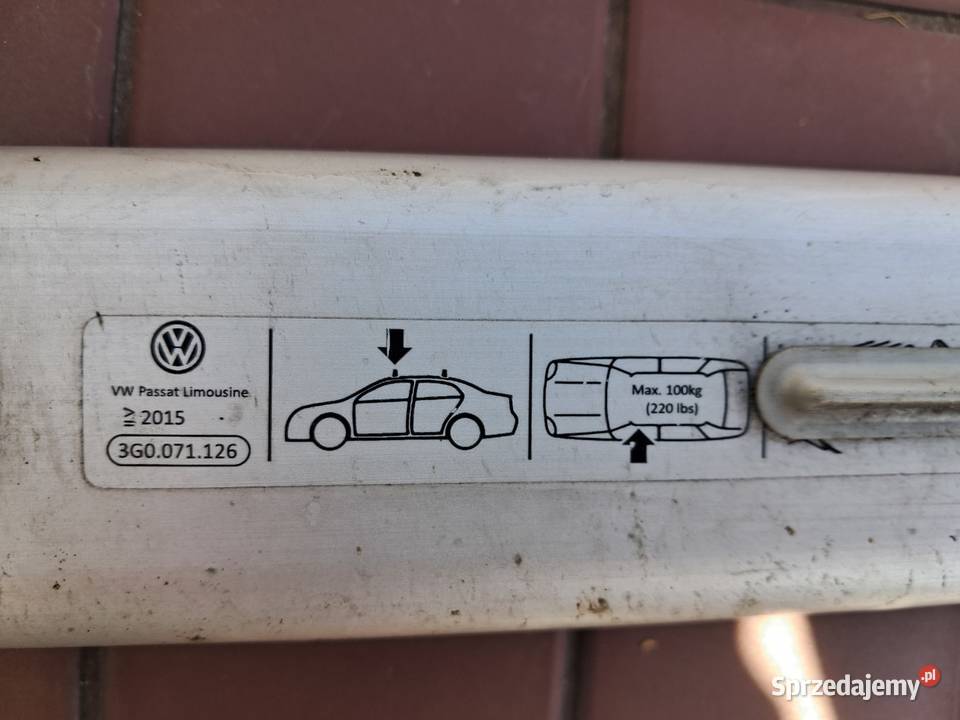 Oryginalny Bagażnik Dachowy VW Passat B8 Sedan