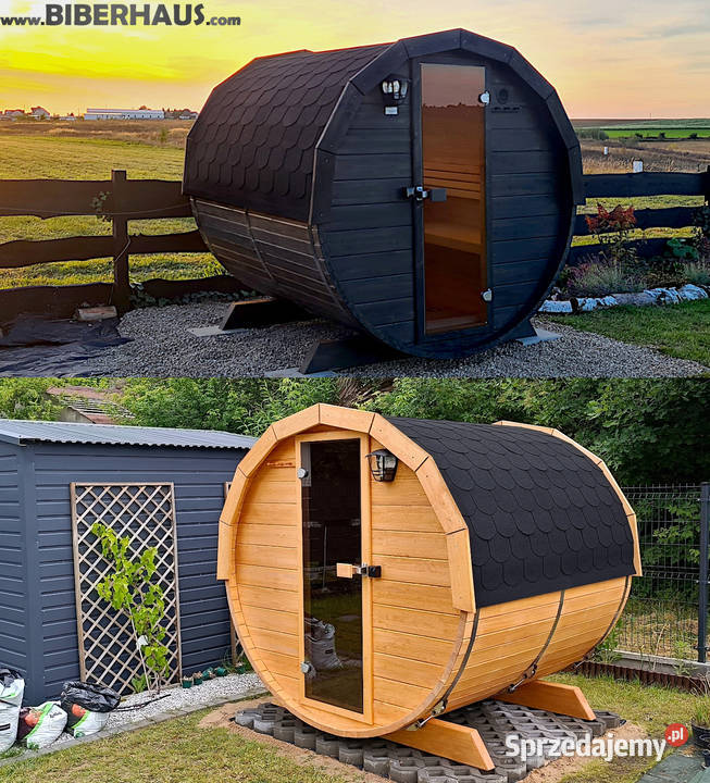 SAUNA Ogrodowa 250 OKNO 50 BECZKA 500L Akcesoria Nowy Targ sprzedam