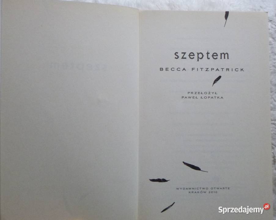 Szeptem Becca Fitzpatrick Warszawa sprzedam