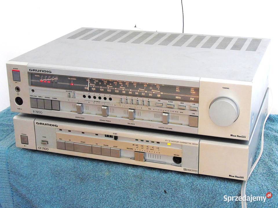 Amplituner i magnetofon Grundig Vintage DOSTAWA Wieże i miniwieże Jasło