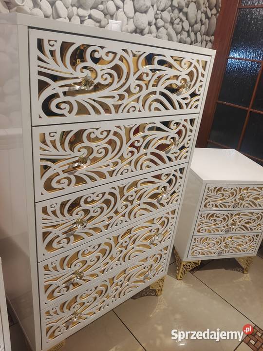 Zestaw komplet komoda dwie szafki nocne Nowy Sącz
