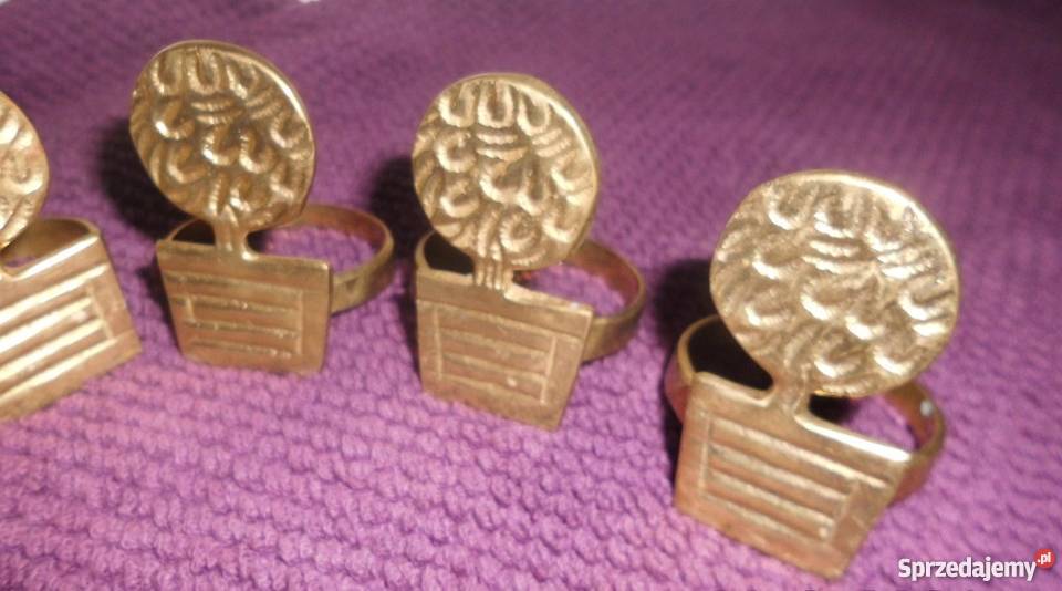 OBRĄCZKI NA SERWETKI 6 w stylu Retro wyjadkowa Warszawa sprzedam