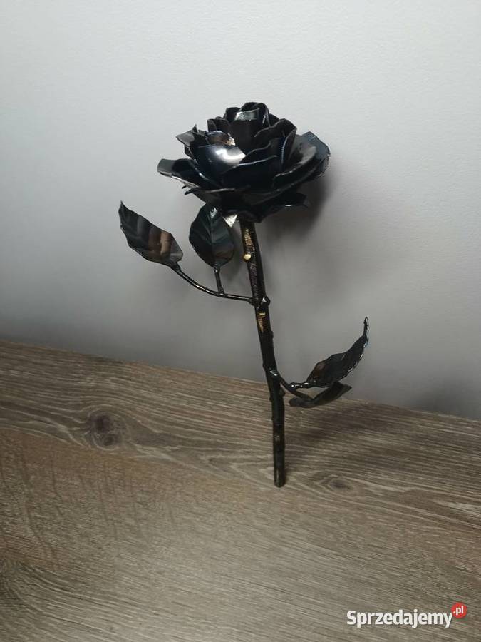 Róża z metalu idealna na prezent Białystok sprzedam