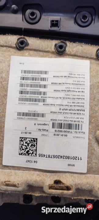 VW TIGUAN II BOCZEK DRZWI PRAWY TYŁ 5NA867212 P