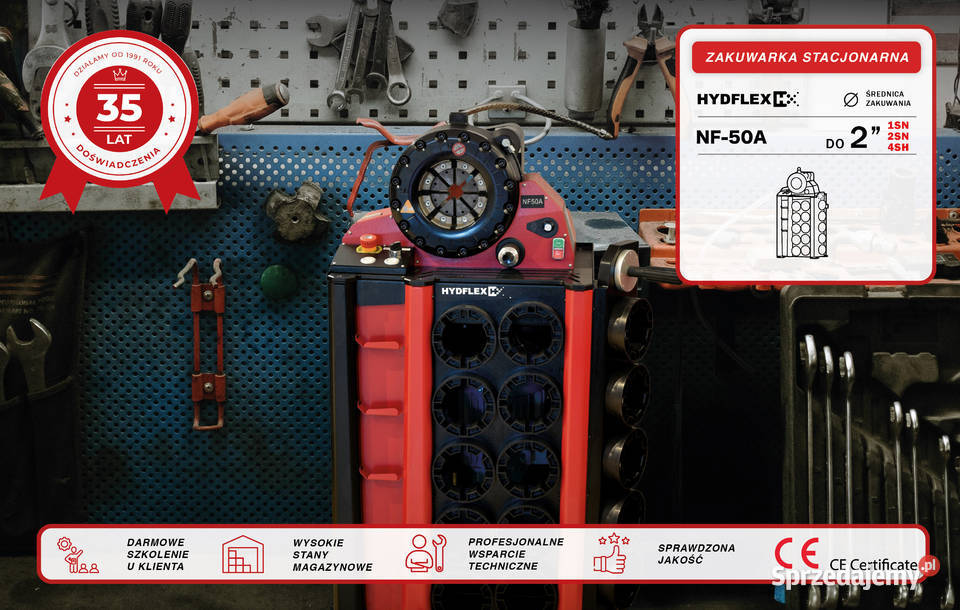 Zakuwarka do węży hydraulicznych Hydflex NF50A Produkcja Warszawa