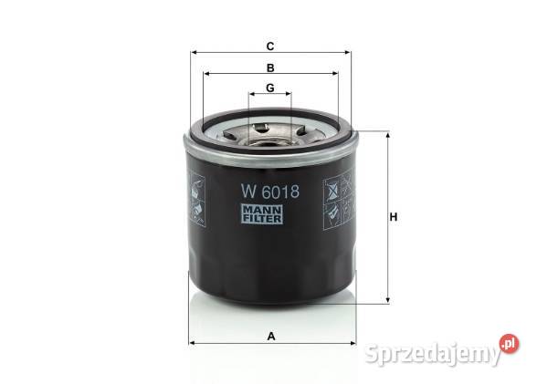 Filtr oleju MannFilter W 6018 do Mazda Pozostałe Warszawa