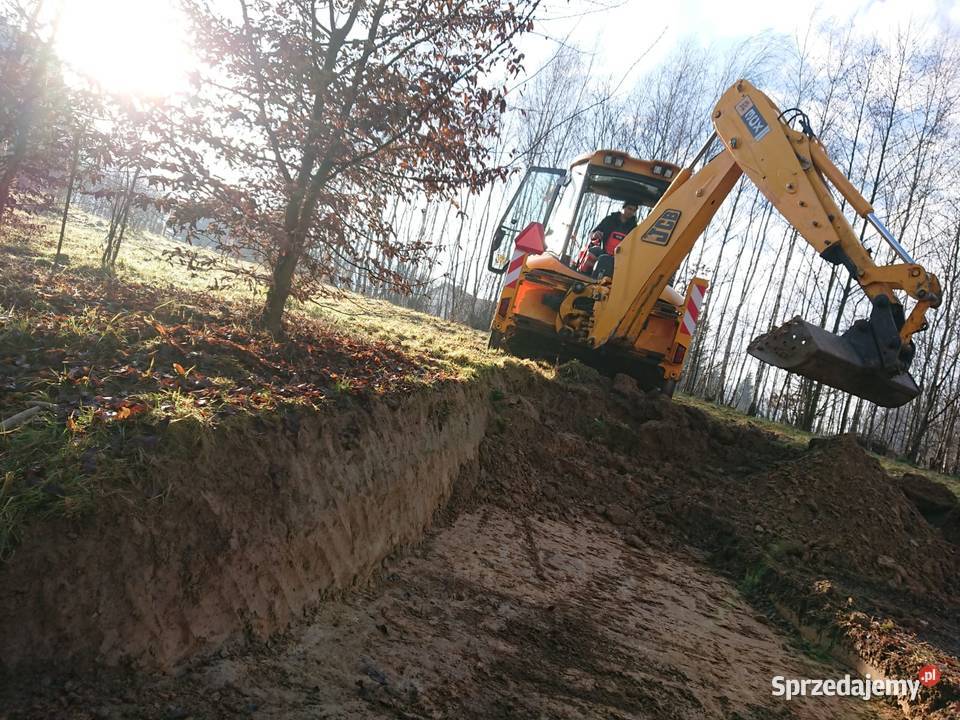 Usługi koparko ładowarka koparką wykopy małopolskie Kraków