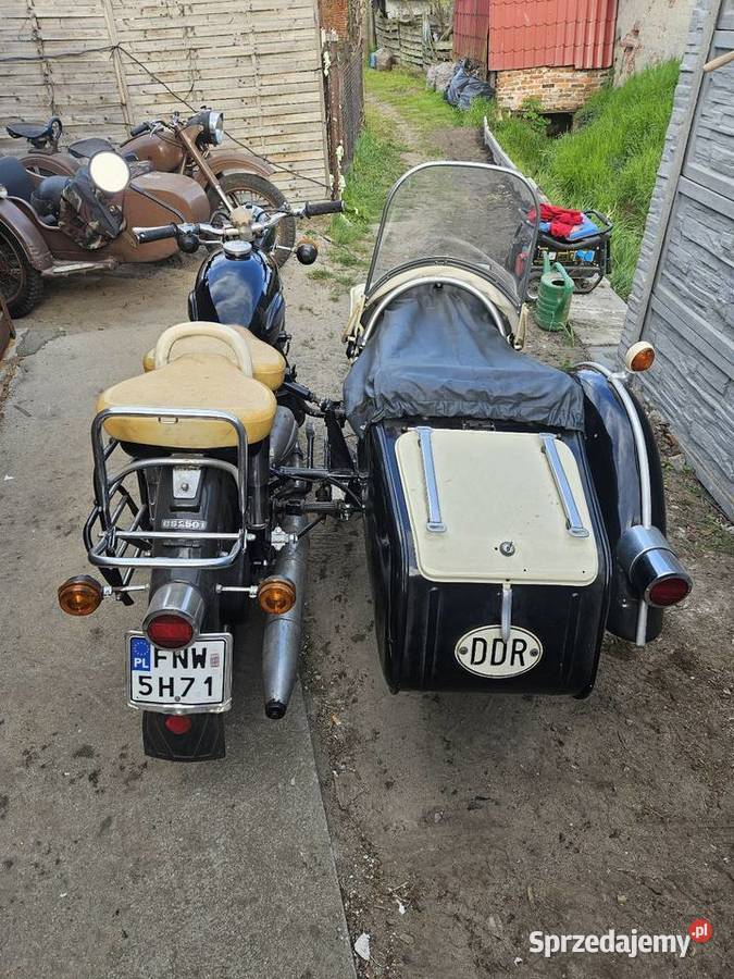 Mz Es 2501 Jaskółka z wózkiem bocznym 250cm3 MZ Nowa Sól sprzedam