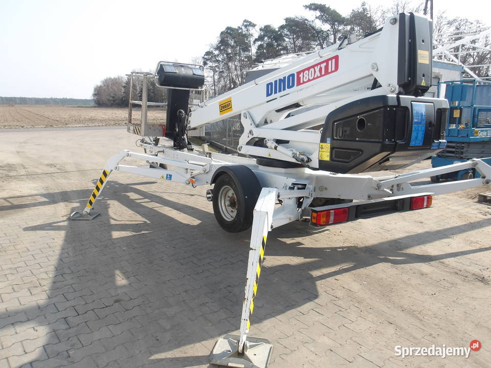 Podnośnik koszowy na przyczepie Dinolift DINO Dźwigi, podnośniki